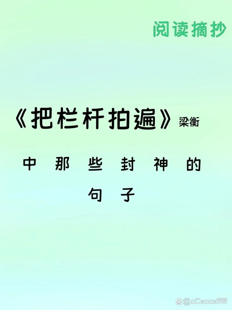 把栏杆拍遍摘抄及感悟_2