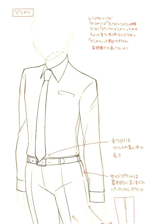 动漫男生怎么画衣服_2