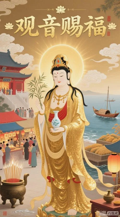 梦见财神和观音-