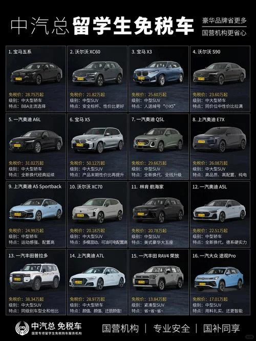 留学生买车免税品牌-留学生免税买车品牌