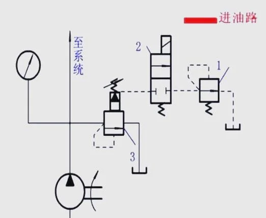 液压机原理示意图_2