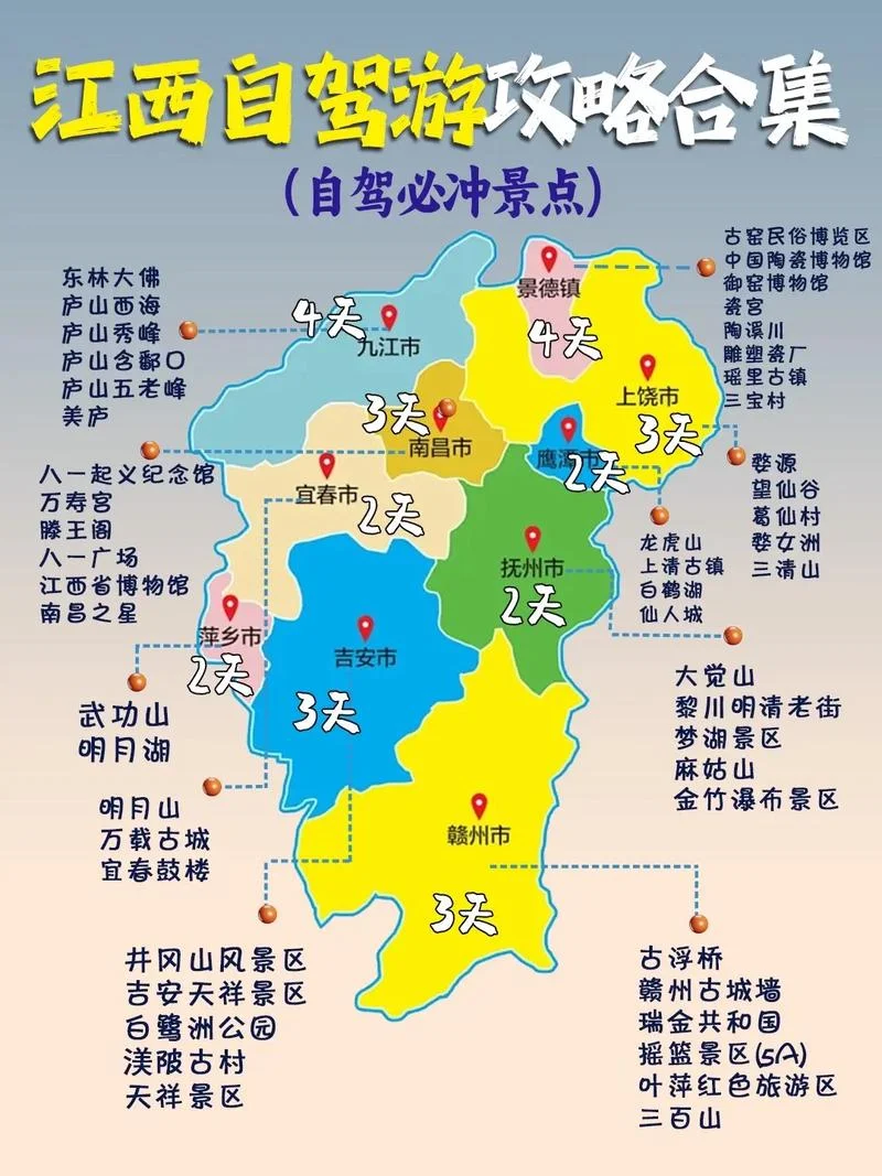 江西的景点自驾游-江西自驾游景点