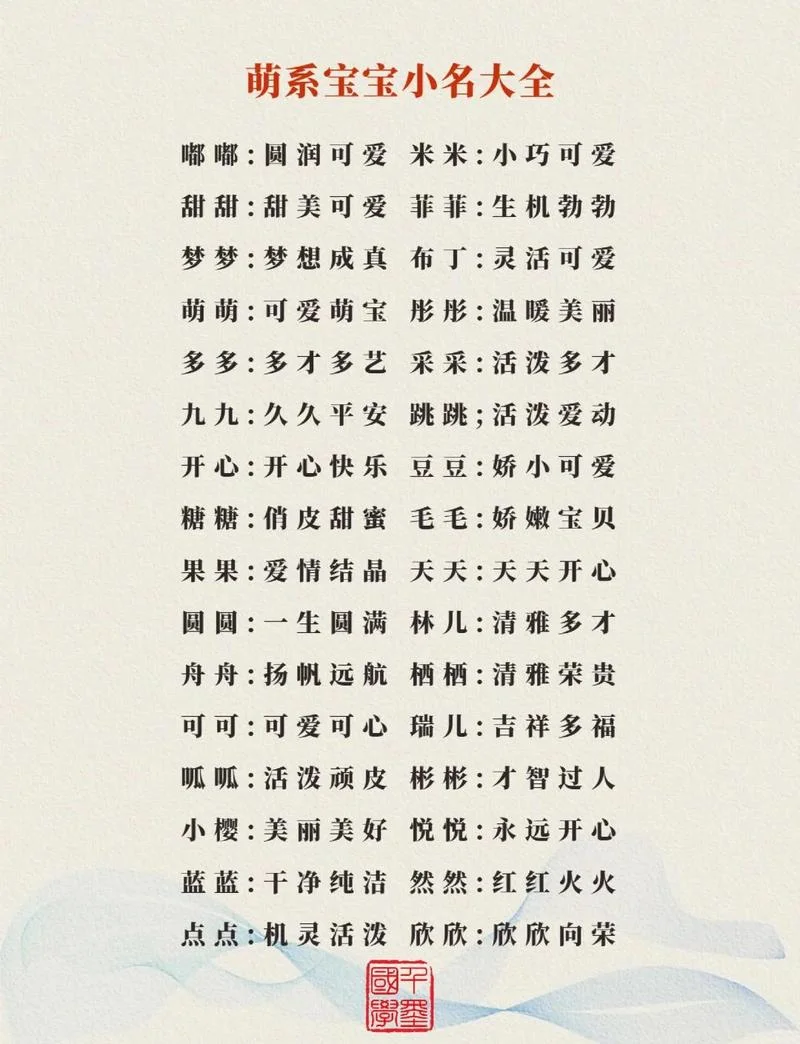 女孩宝宝起名宝典小名_2