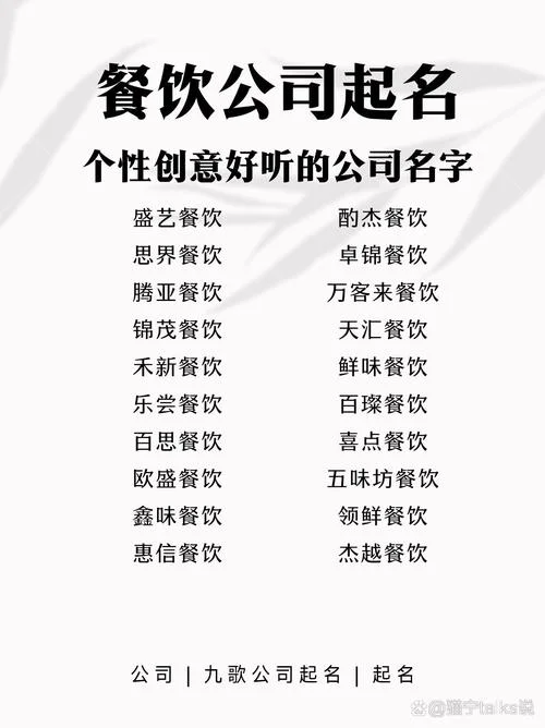 美食平台起名_2