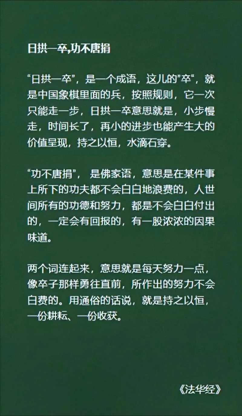 功力必不唐捐的出处_1