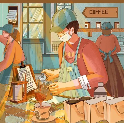 梦见咖啡店工作_1