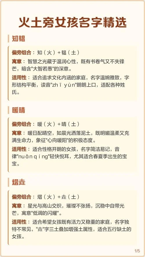 土行女孩起名字-土行女孩取名字