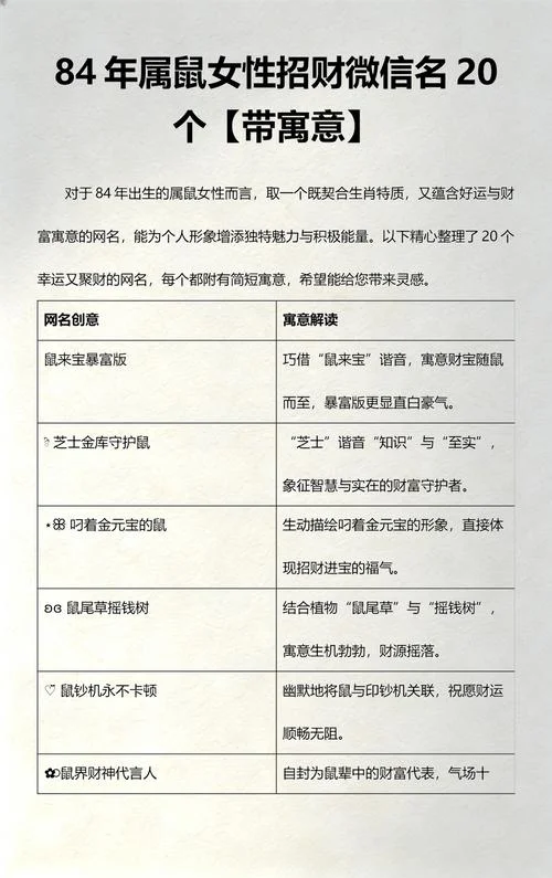 属鼠人起名宜用哪些字_2