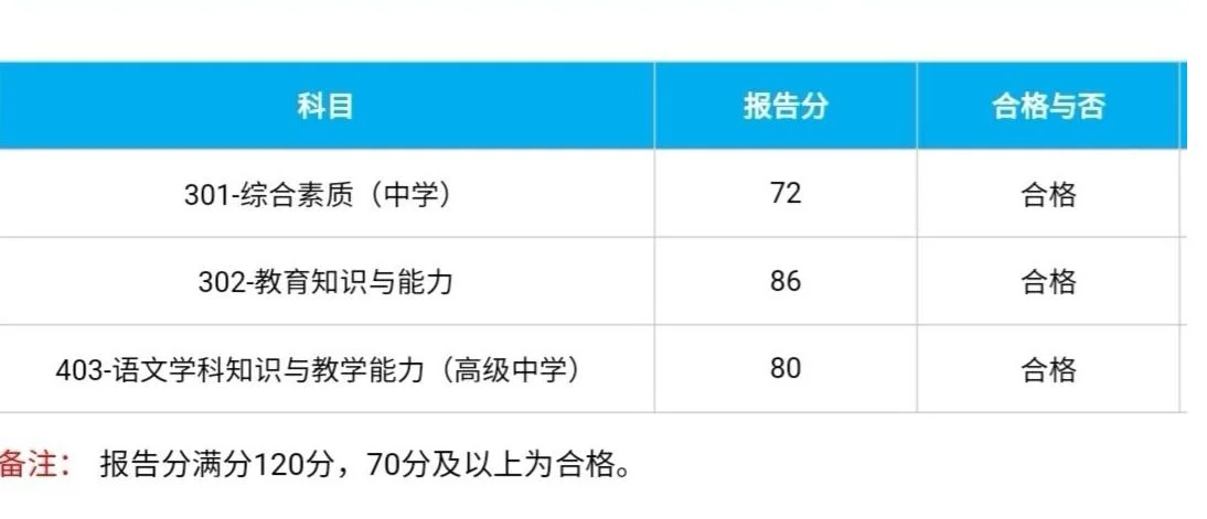 教资笔试成绩合格线_2