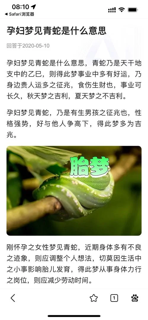 孕妇做梦梦见蛇是什么意思_1
