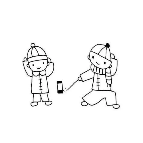 春节的海报简笔画_1