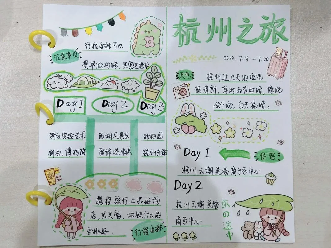 旅游景点英语手抄报_2