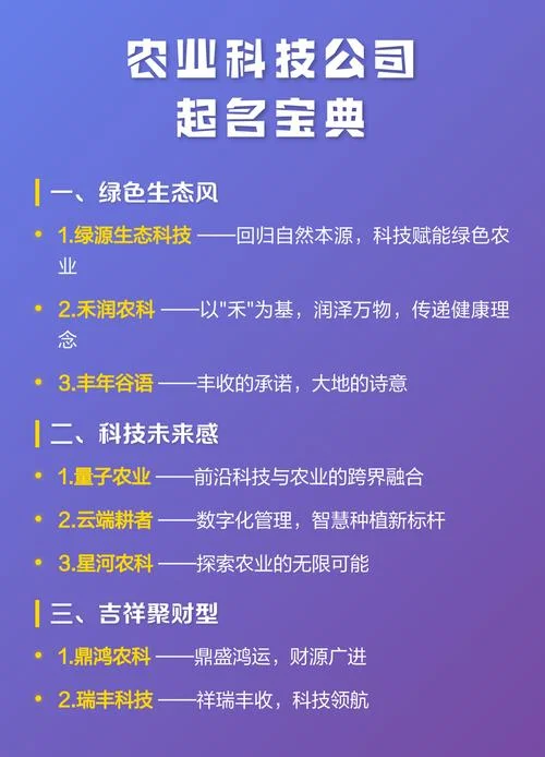 大气生态农业公司起名_1