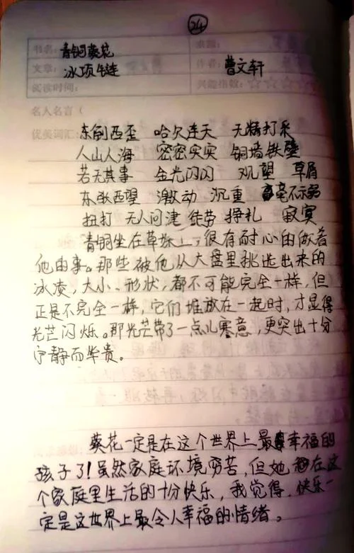 青铜葵花感悟收获_2