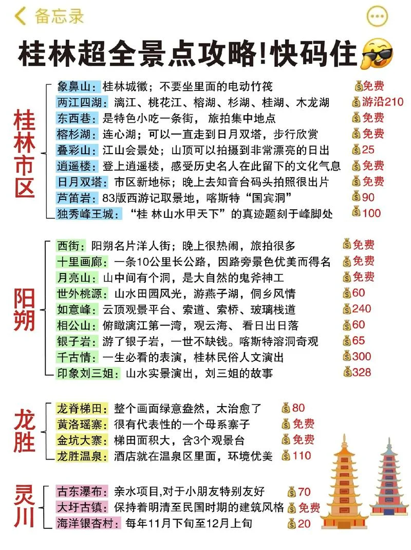冬季广西桂林旅游攻略-桂林冬季游玩指南