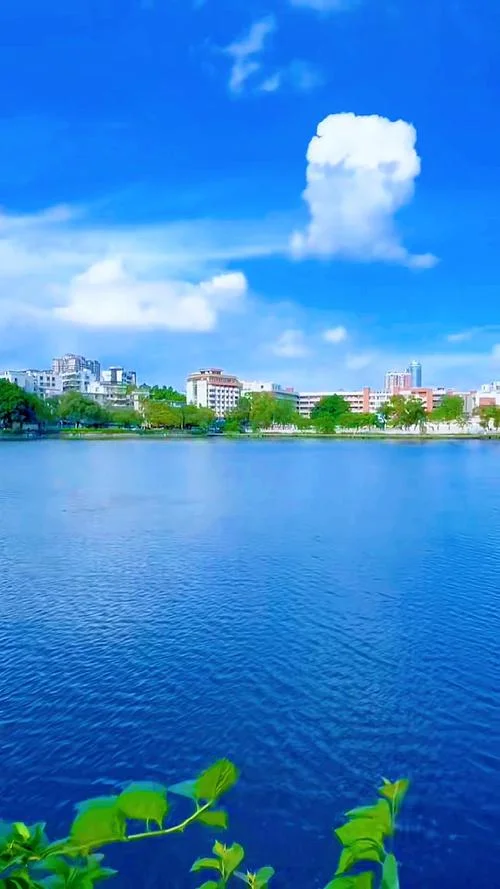 梦见湖面平静景色优美_1
