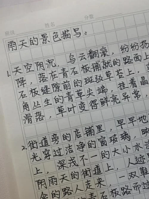下雨天怎么写作文-雨中写作的技巧