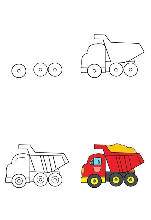 自卸车图片简笔画_2