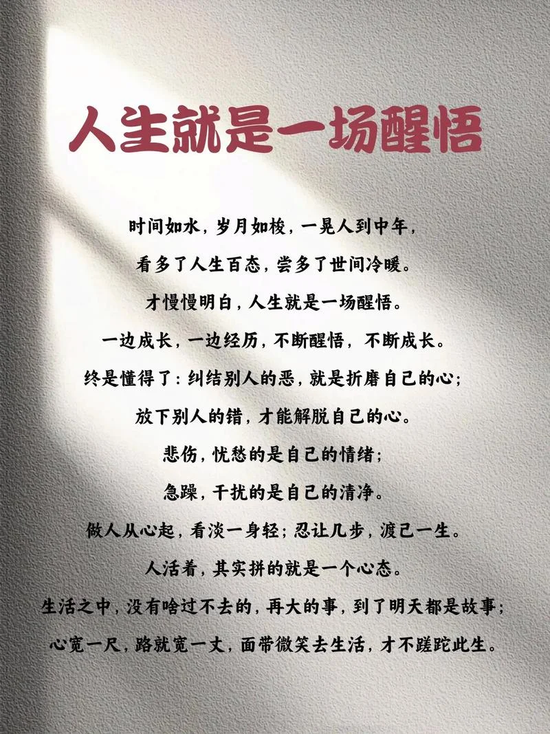 中年女人人生感悟句子_1