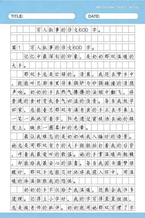 好的记叙文初中-初中记叙文写作