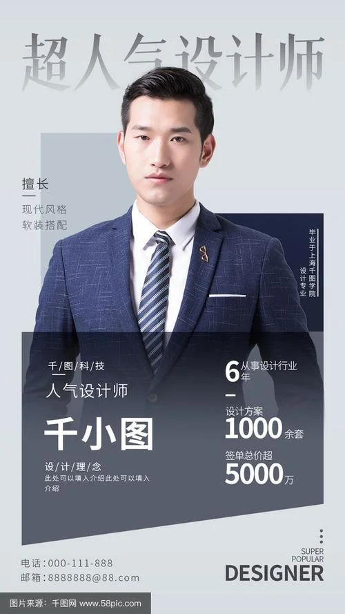 人物介绍创意海报-人物创意海报