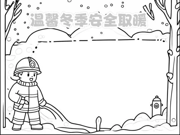 安全取暖手抄报简单好看_2