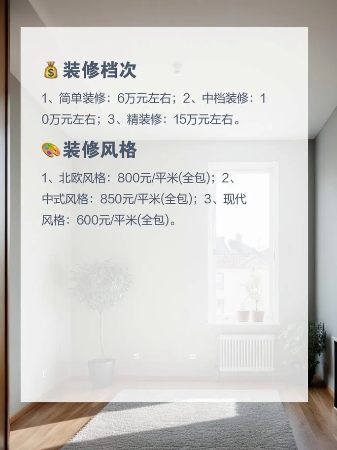 装修一套90平方的房子大概要多少钱-装修 90 平米房约需多少钱
