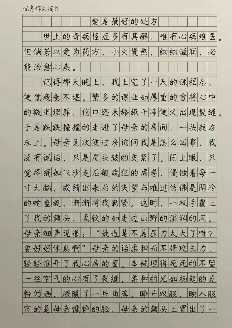 小学生满分作文篇_1