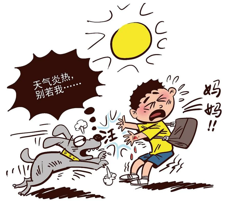 梦见大黄狗咬我头发_1