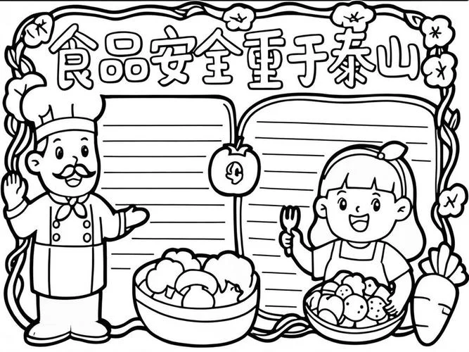 食品安全提示语简笔画_1
