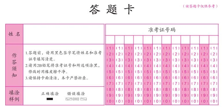 二建实务答题卡样式-二建实务答题卡