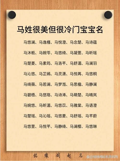 马姓女孩儿起名_2