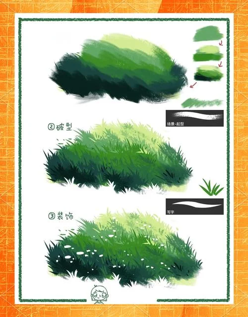 草丛怎么画_1