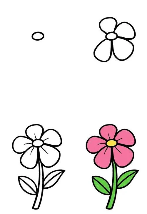 儿童简笔画花朵大全-儿童简笔画花朵大全