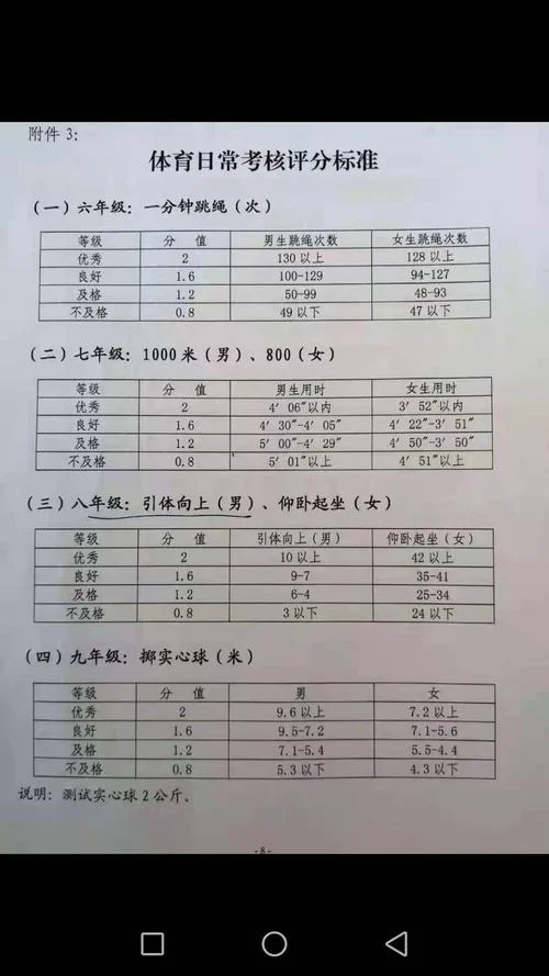 初中体育成绩计算公式_2