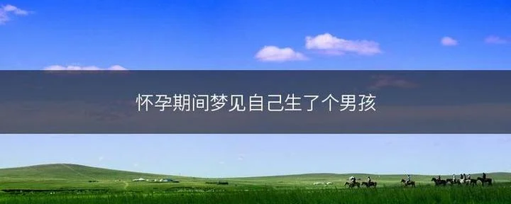 胎梦梦见生了个男孩-胎梦生男
