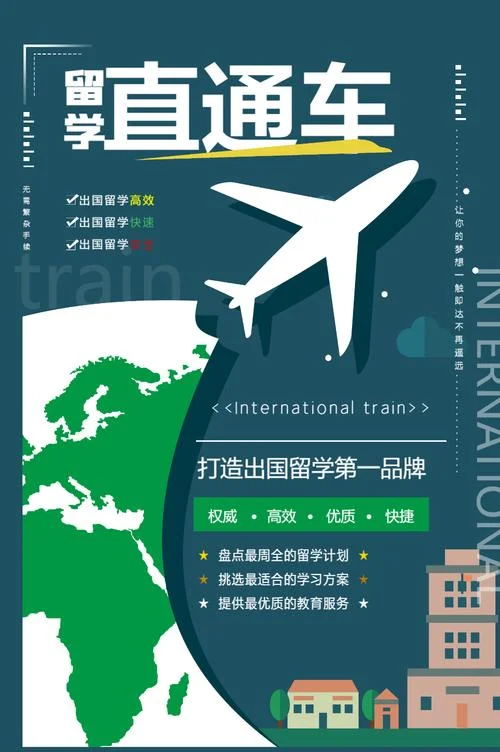 留学机构宣传海报模板_1