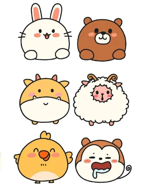 小动物头像图片简笔画_1
