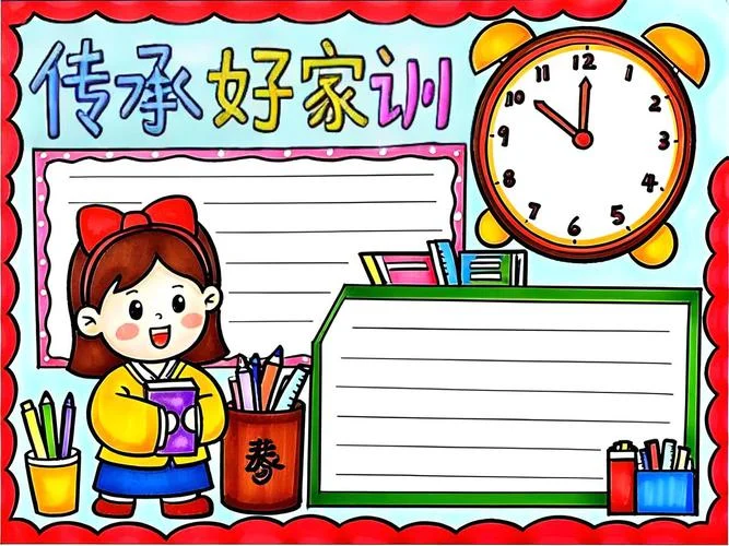 关于家风家训手抄报_2