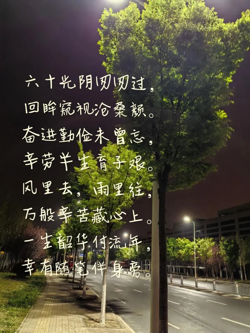 晚上散步感悟心情短语_1