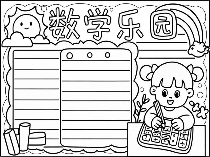 四年级上册第一单元手抄报数学_1