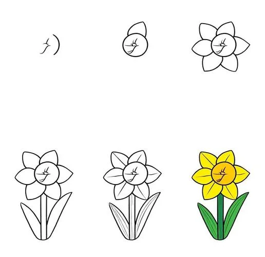 花丛简笔画怎么画_2