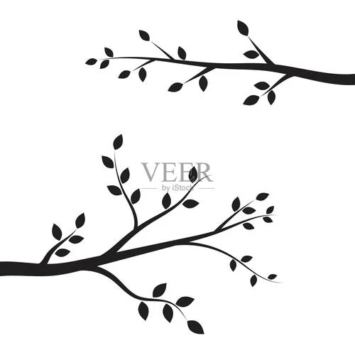 树枝简笔画大全_2