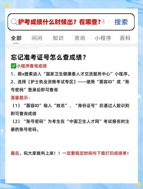 卫生护士考试成绩查询_2