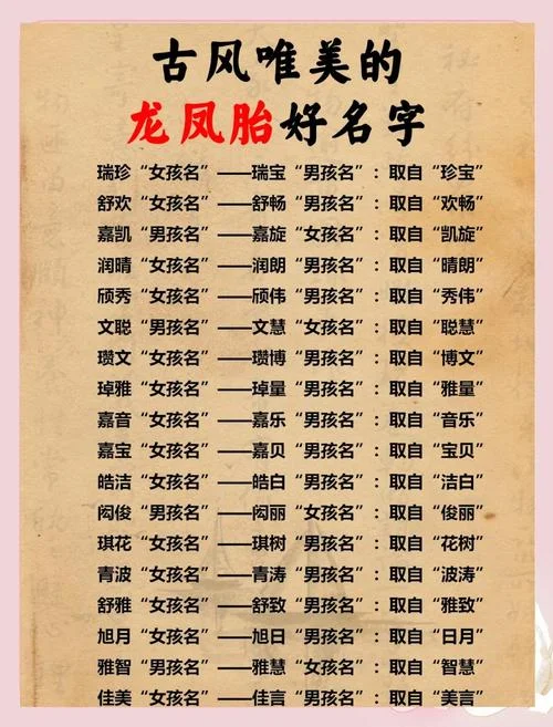 男双胞胎起名大全-双胞胎男孩名字合集