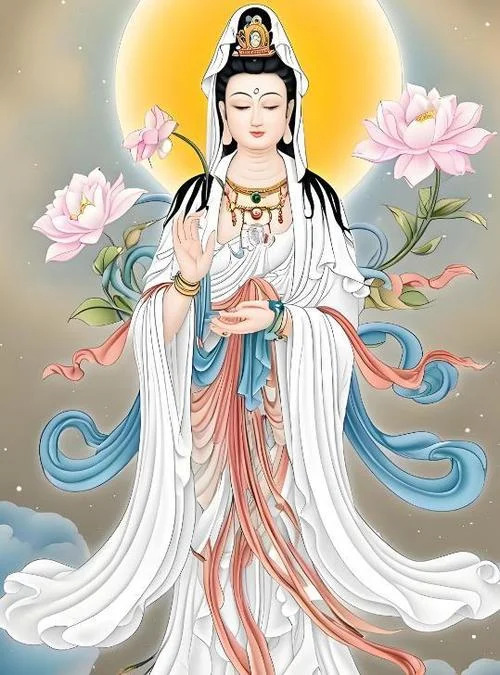怀孕梦见观音菩萨佛像_1