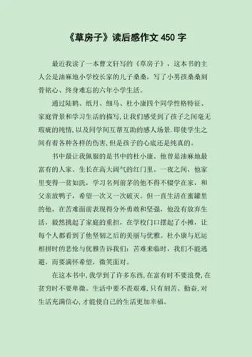草房子简介读后感_1