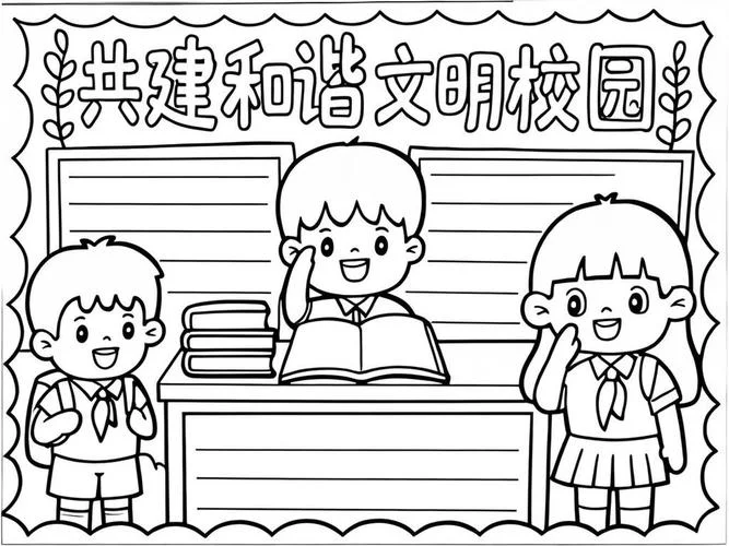 学校礼仪手抄报简单_1