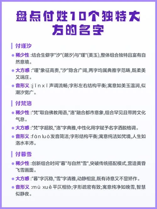 付姓起名字_2