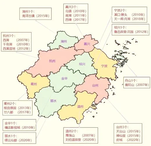 江浙旅游景点分布图_1